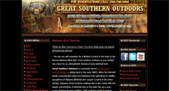 Desktop Screenshot of greatsouthernoutdoors.com