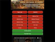 Tablet Screenshot of greatsouthernoutdoors.com